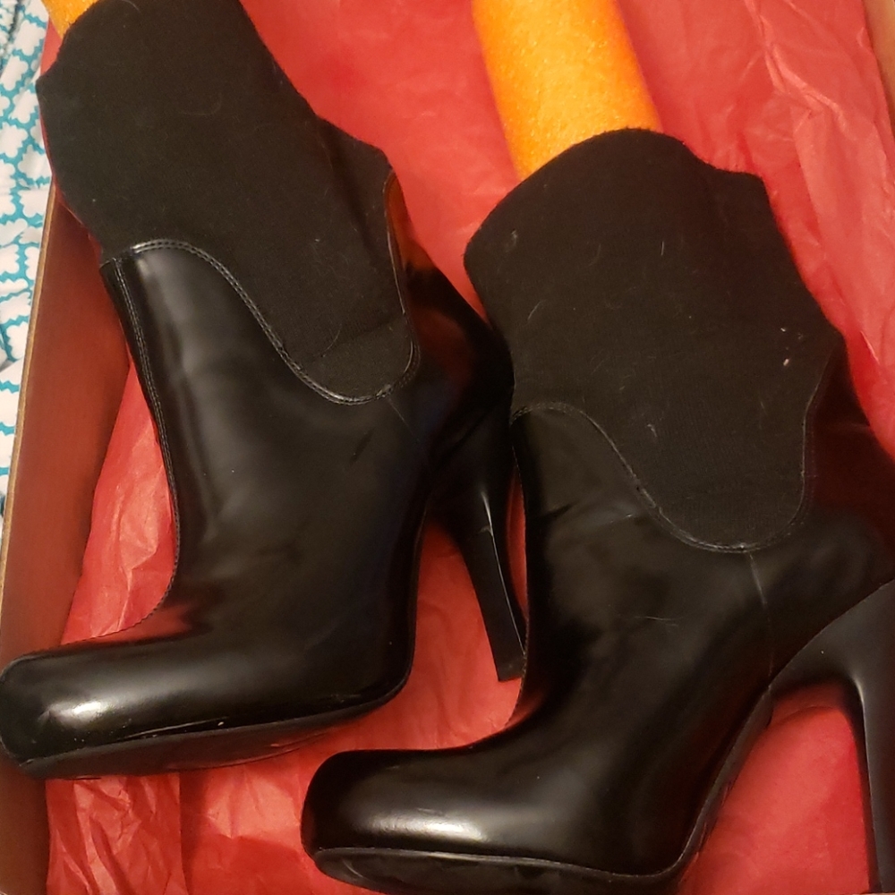 BCBGirl Sock boots size 6.5 high heels